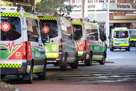Ambulance ramping is a consequence of an inadequate number of aged care action. Photo: Michael O’Brien