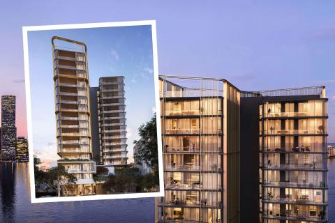 Renders of Blackburne's South Perth project. Images: MJA Studio