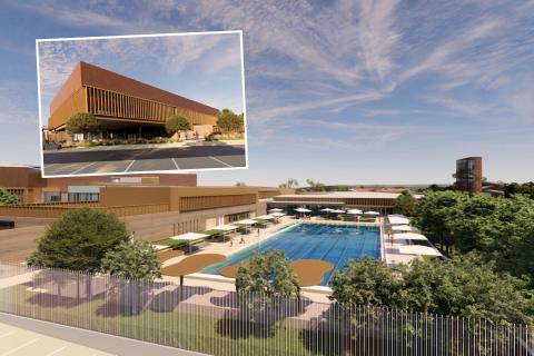 Renders of the proposed High Wycombe community hub. Images: Christou Design Group via DevelopmentWA documents