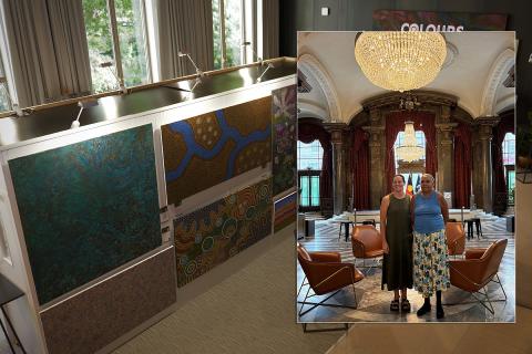 Lynette Upton and Allery Sandy in London. Photo: Rio Tinto