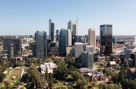 Perth city skyline