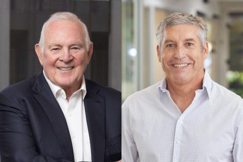 Rod Jones (left) and Craig Burton shared investments and roles.