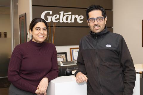 Reena and Ryan Torabi from Gelare. Photo: Michael O'Brien