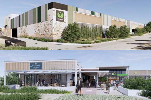 Renders of the Woolworths Duncraig development. Images: Hames Sharley via DAP documents