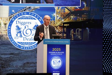 Greatland Resources' Shaun Day at Diggers & Dealers. Photo: Jack McGinn