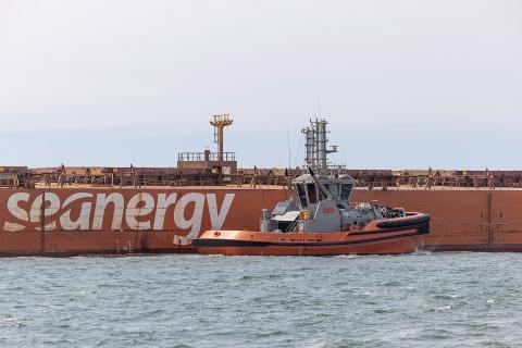 A bulk carrier leaves the Port of Port Hedland. Photo: Tom Zaunmayr