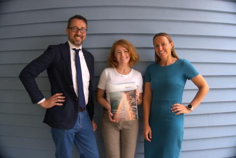 Chuck Berger, Georgie Taylor, Steph Shorter