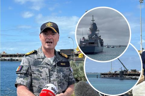 Australian Submarine Agency director general vice admiral Jonathan Mead said the training and work with AUKUS counterparts was invaluable. Photos: Sam Jones.