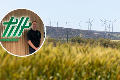 Inset: Tilt Renewables chief executive Anthony Fowler. Photo: Tilt Renewables. Main Pic: Tom Zaunmayr.