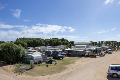 The workers' camp in Coral Bay known as little Kenya. Photo: Tom Zaunmayr