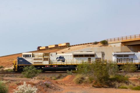 Fortescue's Great Northern Highway overpass in the Pilbara. Photo: Tom Zaunmayr