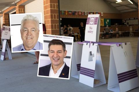 Anthony Fels (top inset) seeks a review into the 2025 state election, which he unsuccessfully ran against Basil Zempilas (bottom inset).