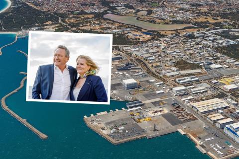 SFM Marine, under Andrew and Nicola Forrest’s (pictured) Tattarang, has been fined over a workplace injury at a Henderson marine yard. Photo: Ventia