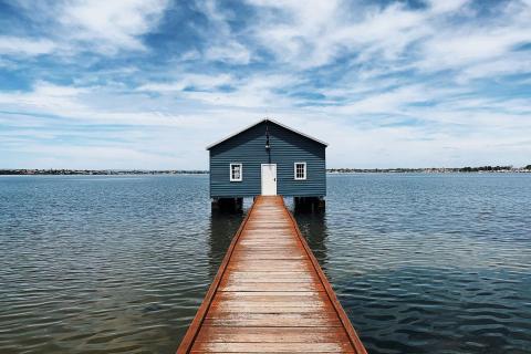 Matilda Bay boatshed. Photo: Mei Mei