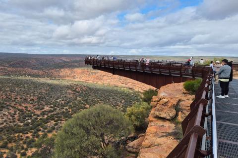 The skywalk at Murchison Gorge, near Kalbarri.