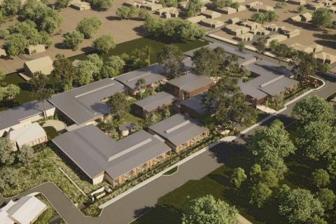 A render of Sister Kate's aged care precinct in Queens Park. Image: KHA via DAP documents