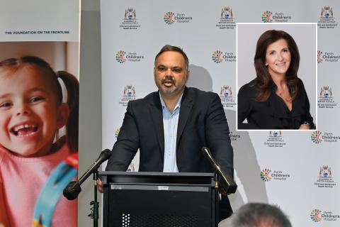 Gareth Baynam and Elizabeth Perron