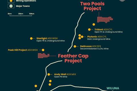 Corazon Mining's projects in the Gascoyne region of WA.
