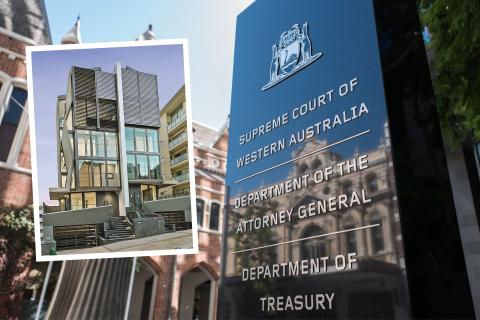 Baltinas' Mount Street project (inset) is at the centre of a dispute in the Supreme Court.