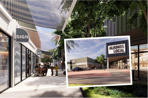 Renders of the proposed Alkimos shopping centre. Images: Place Fabric via DAP documents