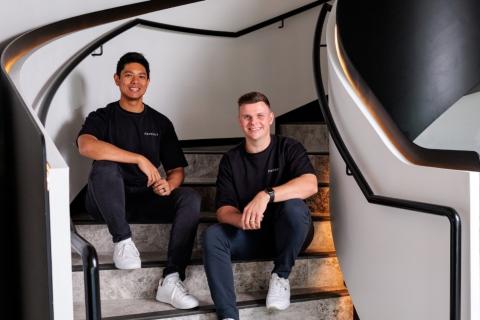 Paperly co-founders Daniel Dawson and Jak Tidman. Photo: Paperly.