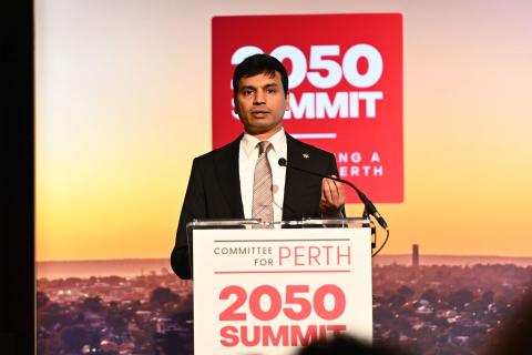 Sharath Sriram is aiming to bring human-robotic integration to the forefront of WA jobs. Photo: Committee for Perth