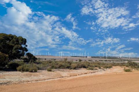 A simulation of Synergy's Tathra wind farm. Image: Urbis via DAP documents