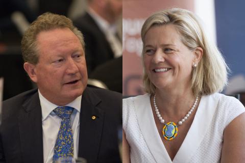 Andrew and Nicola Forrest.