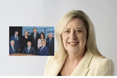 Fiona Harris with Perron board inset