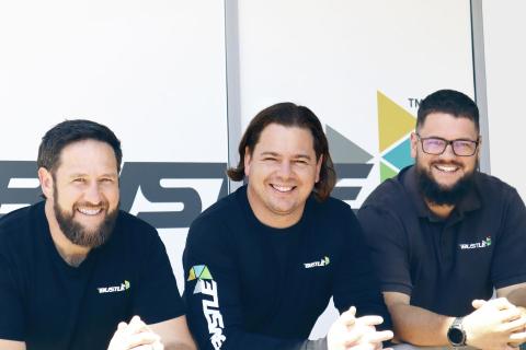 Mike Holden (left), Shannon Coleman and Brad Johnson are taking Bustle to the next level.