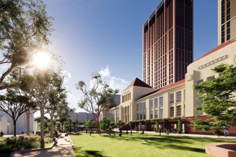 The revised design for Perth Girls School. Image: MJA Studio