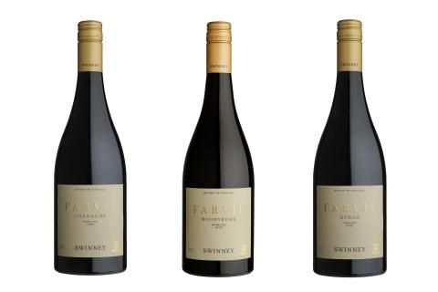 L-R: Farvie's Grenache, Mourvedre and Syrah.