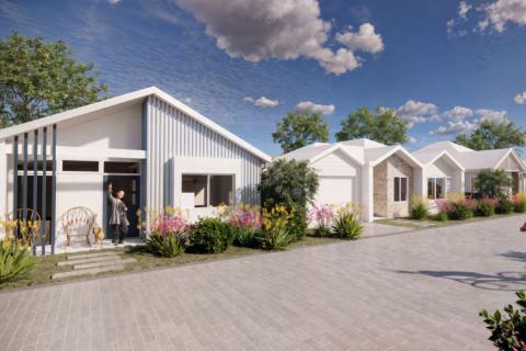 A render of the proposed lifestyle resort in Two Rocks. Image: Richard Hammond Architect via DAP documents