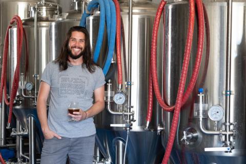 Rhys Lopez runs what could be Australia’s first subscription-focused brewery. Photo: Evil Mega Corp