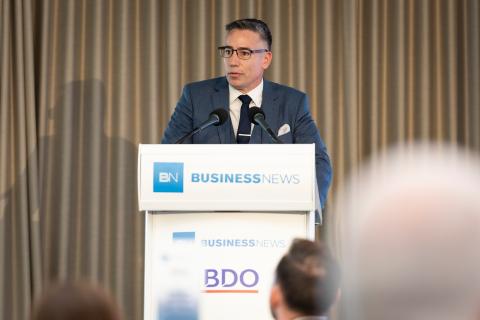 Andy Wood at a Business News event last year. Photo: Michael O'Brien.