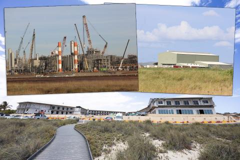 Perdaman's Project Ceres, the Kimberley Cotton Gin, and TAC's Coral Bay resort redevelopment. Photos: Tom Zaunmayr