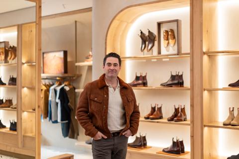 John Hartman at the new London flagship store. Photo: RM Williams