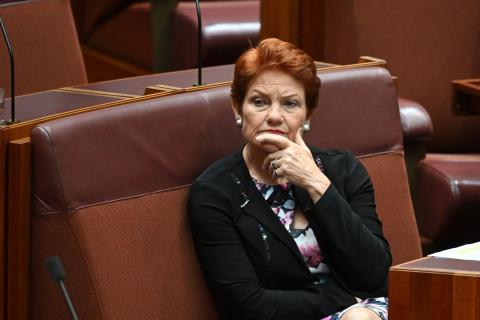Pauline Hanson. Photo: Lukas Coch/AAP