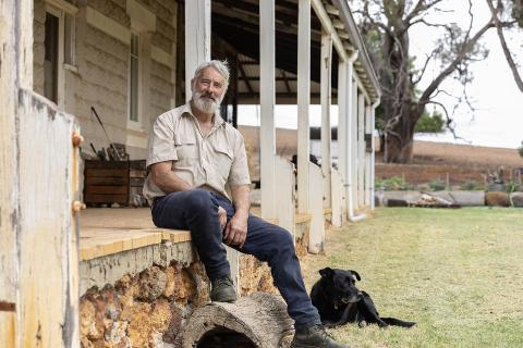 Digby Stretch at his home near Kojonup. Photo: Tom Zaunmayr