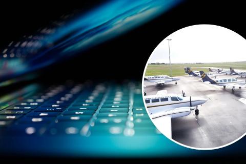 Main pic: Photo: Unsplashed / Philipp Katzenberger. Inset: Shine Aviation aircraft. Photo: Shine Aviation.