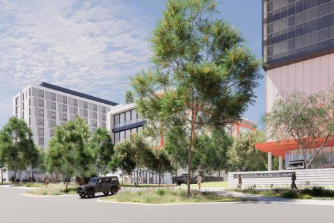 A render of Henderson Business Hub. Image: Pennock Architects via City of Cockburn documents
