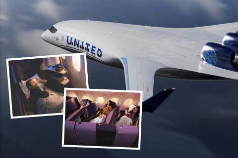 United is investing in JetZero’s blended wing body aircraft. The upgrades include an all-aisle-access lie-flat seat suite.
