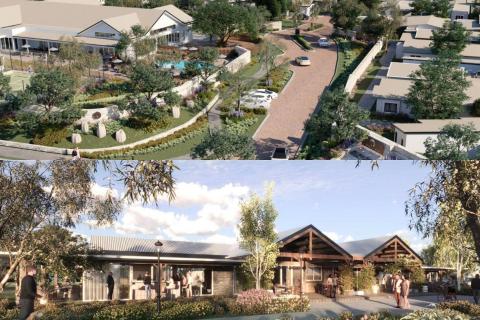 Renders of the Wattle Grove lifestyle village. Images: DAP documents