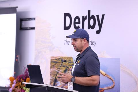Ben Latimore speaking in Derby. Photo: Tom Zaunmayr