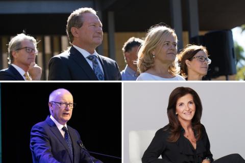Andrew and Nicola Forrest, Richard Goyder, Elizabeth Perron