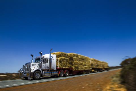 A hay run heading north from Salmon Gums in 2019. Photo: Tom Zaunmayr