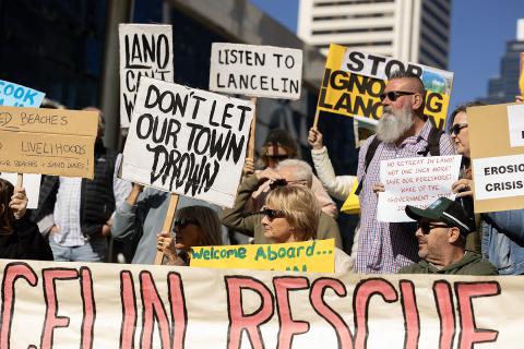Protestors in Perth on Wednesday. Photo: Tom Zaunmayr