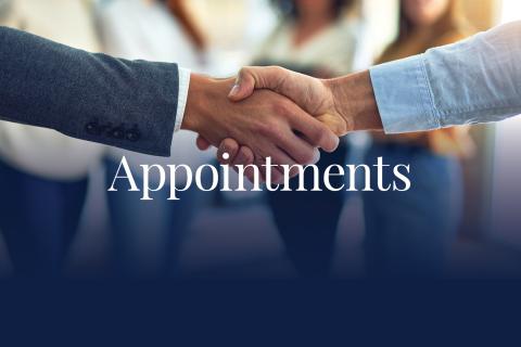 Appointments August 7, 2026
