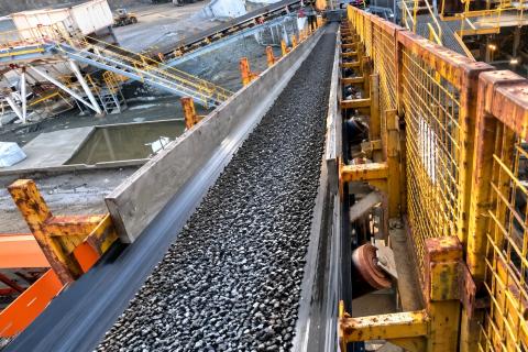 Larvotto Resources Hillgrove ore belt feeding ball mill BNBWA