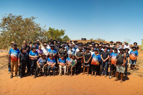 Nyangumarta and Rio Tinto representatives. Photo: Rio Tinto